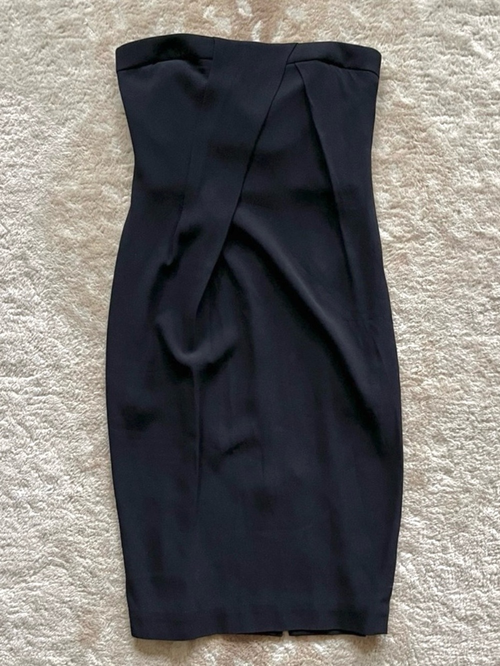 A.L.C. Francis Strapless Draped Sheath Dress In Black Size 4